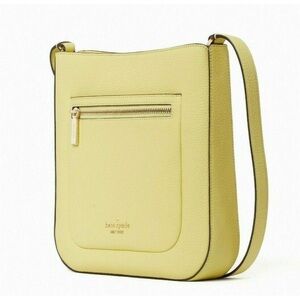 NWT Kate Spade Leila Frosty Lime Pebble Leather Top Zip Crossbody Bag